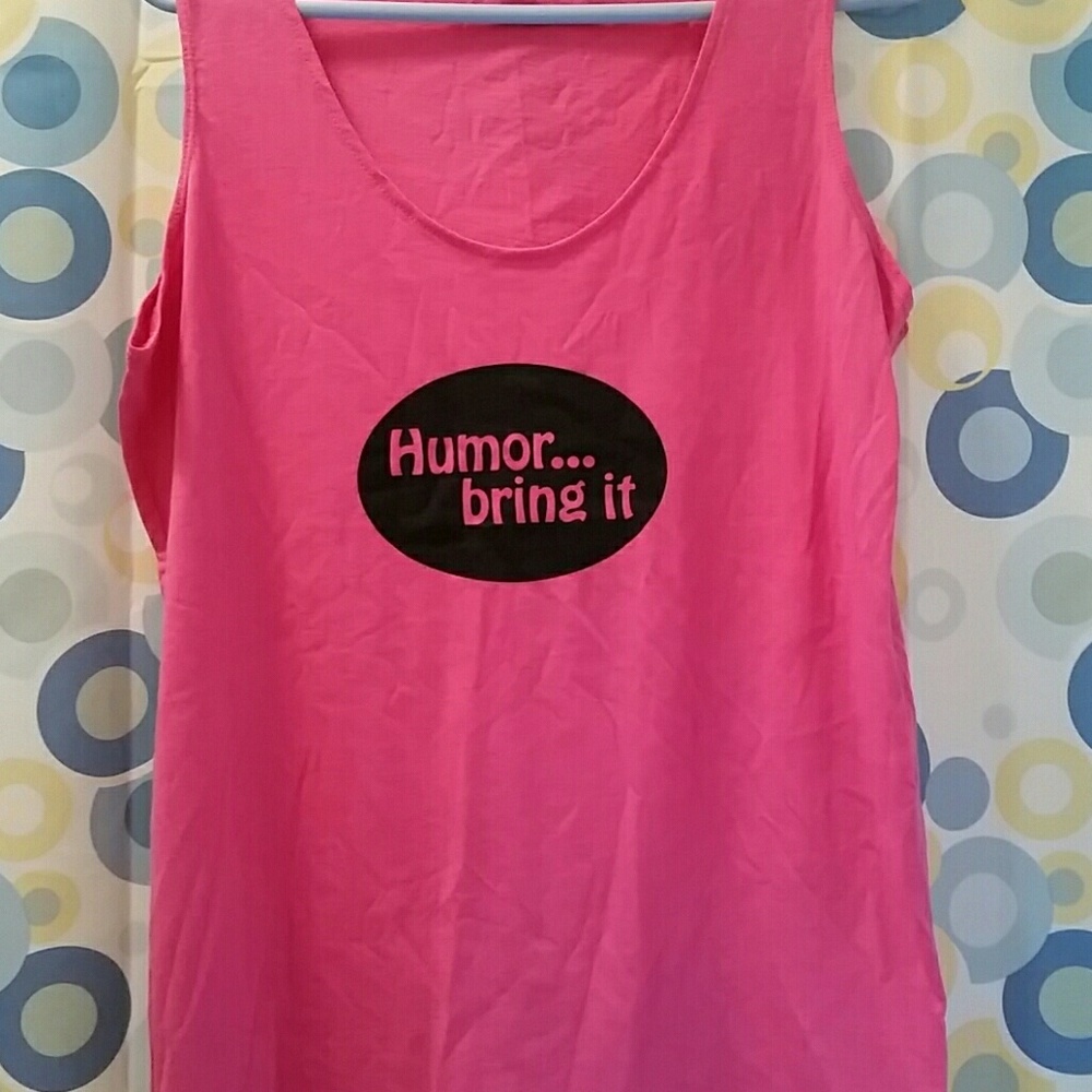 Humor tank top